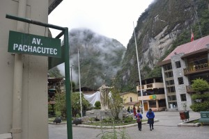 The Central Square in Machu Picchu "Plaza de Armas".