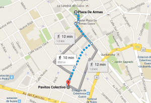 Directions for Calle Pavitos Colectivo from Plaza de Armas