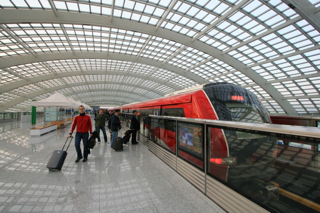 The Beijing Airport Express Metro build by Bombardier
