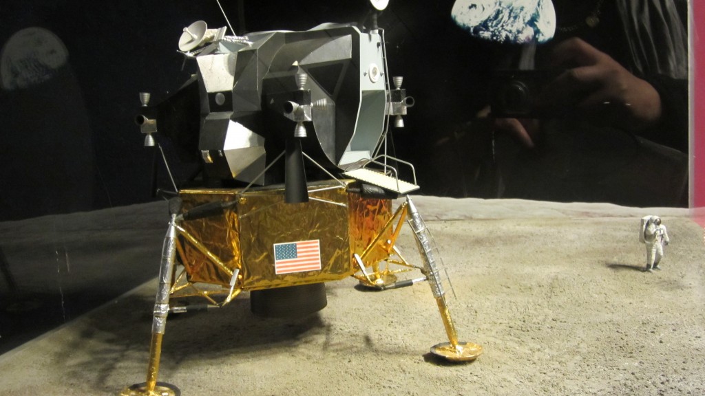 A model of Apollo Moon Lander on display at Hong Kong Space Museum