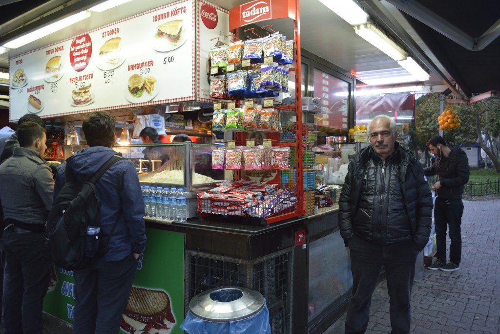 Typical Street Food Vendor in Istanbul