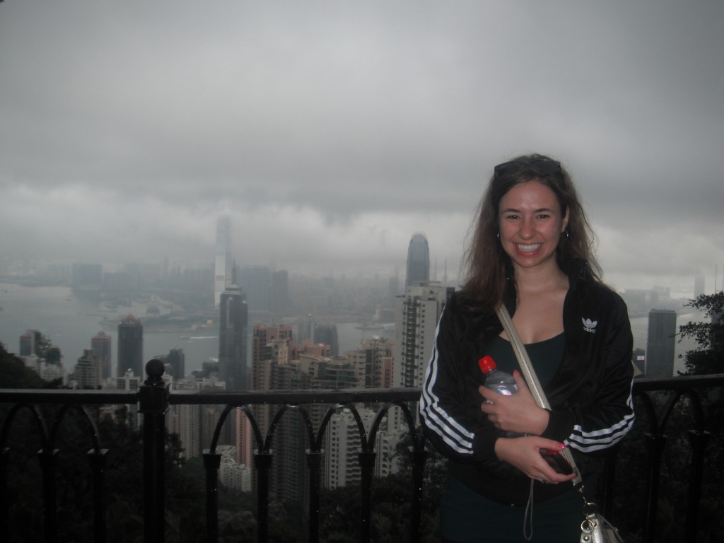 Co-Host Heather Neary overlooking Victoria Peak