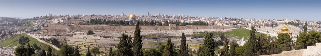 View of Temple Mount from the Mount of Olivies