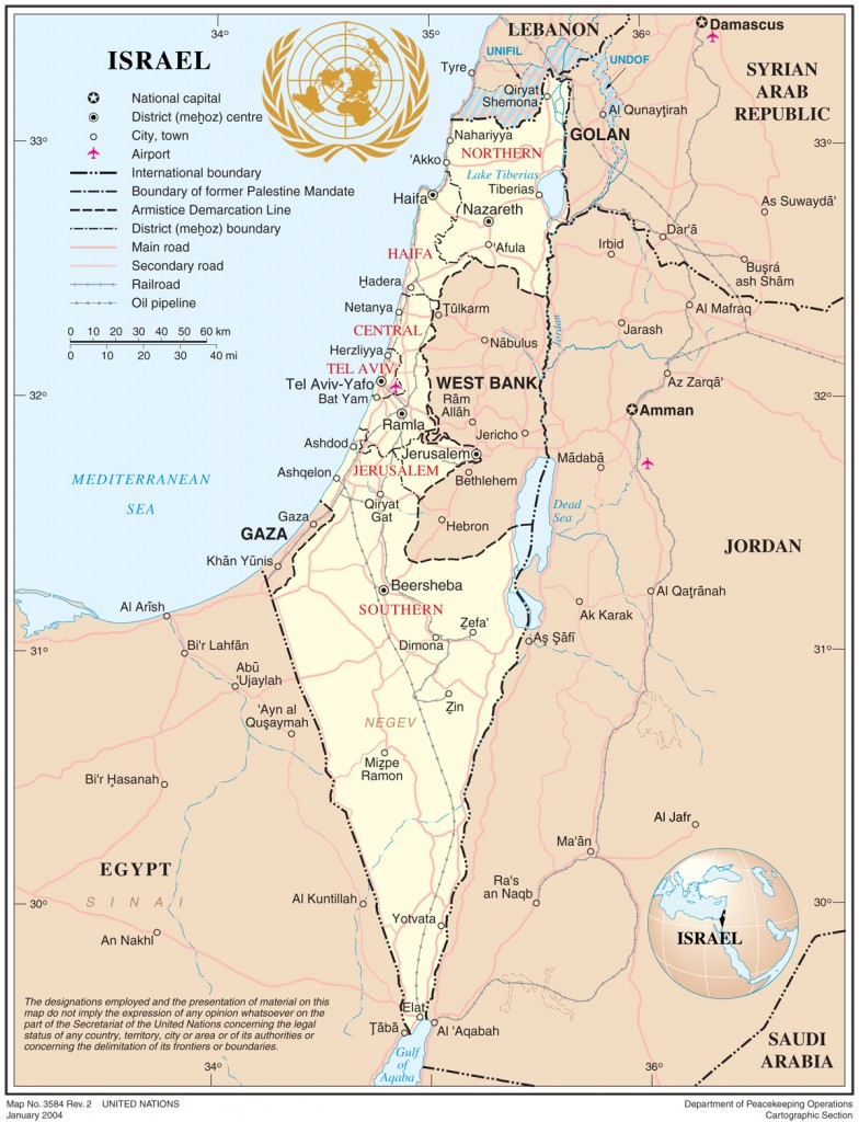Official Map of Israel
