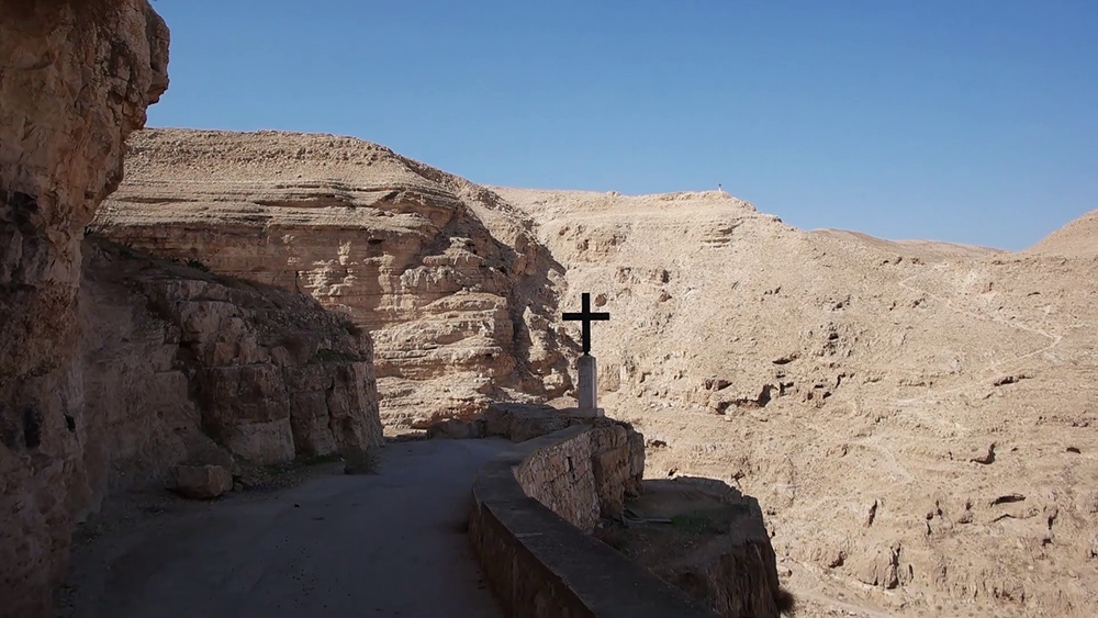 St. George Monastery section of Wadi Qelt path to Jericho