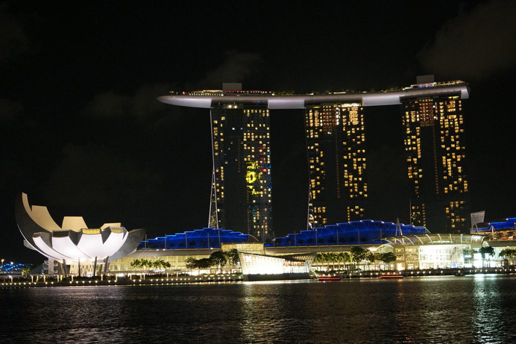 View of Marina Bay Sands from Clifford Pier