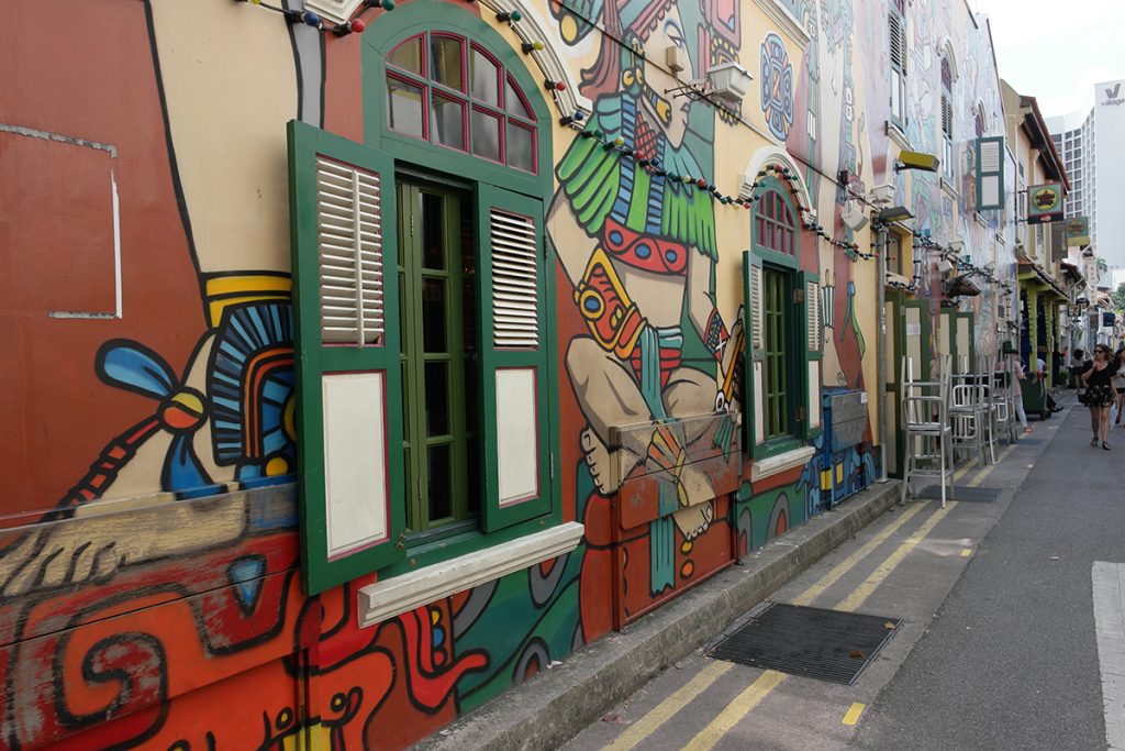 Haji Lane in the Kampong Glam neighbourhood